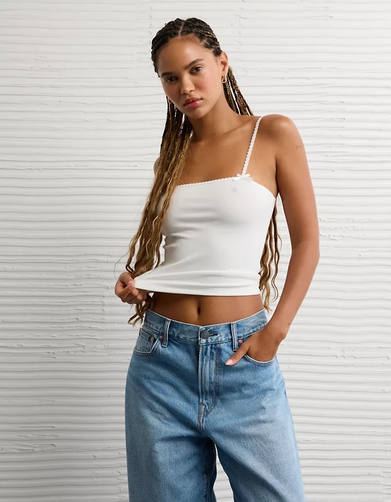 Camisole à bordure en dentelle AE