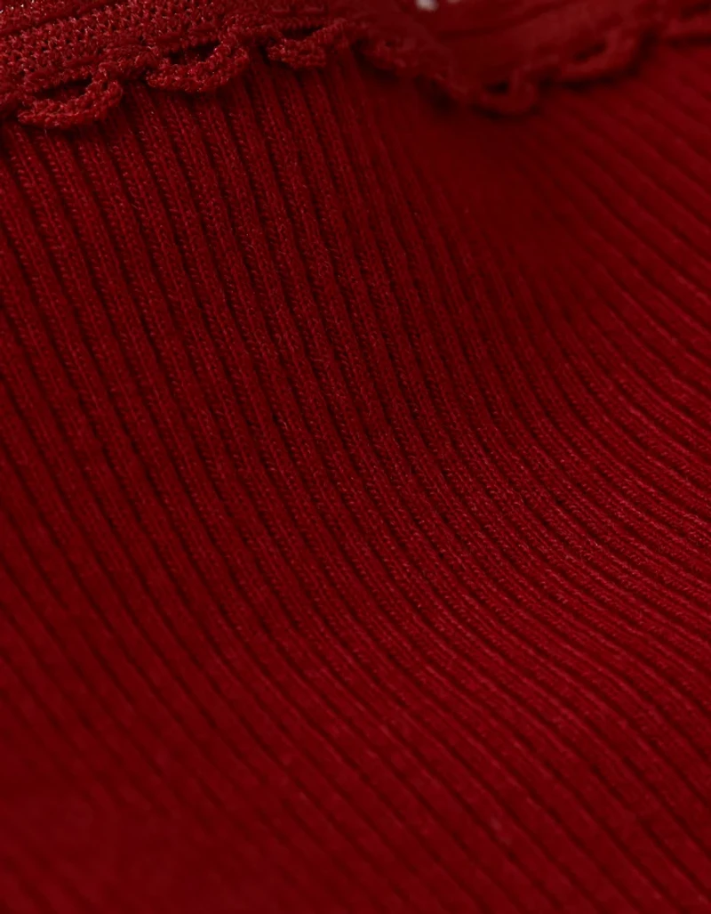 Camisole à bordure en dentelle AE