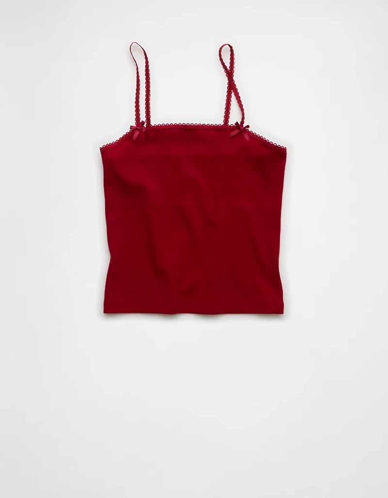Camisole à bordure en dentelle AE