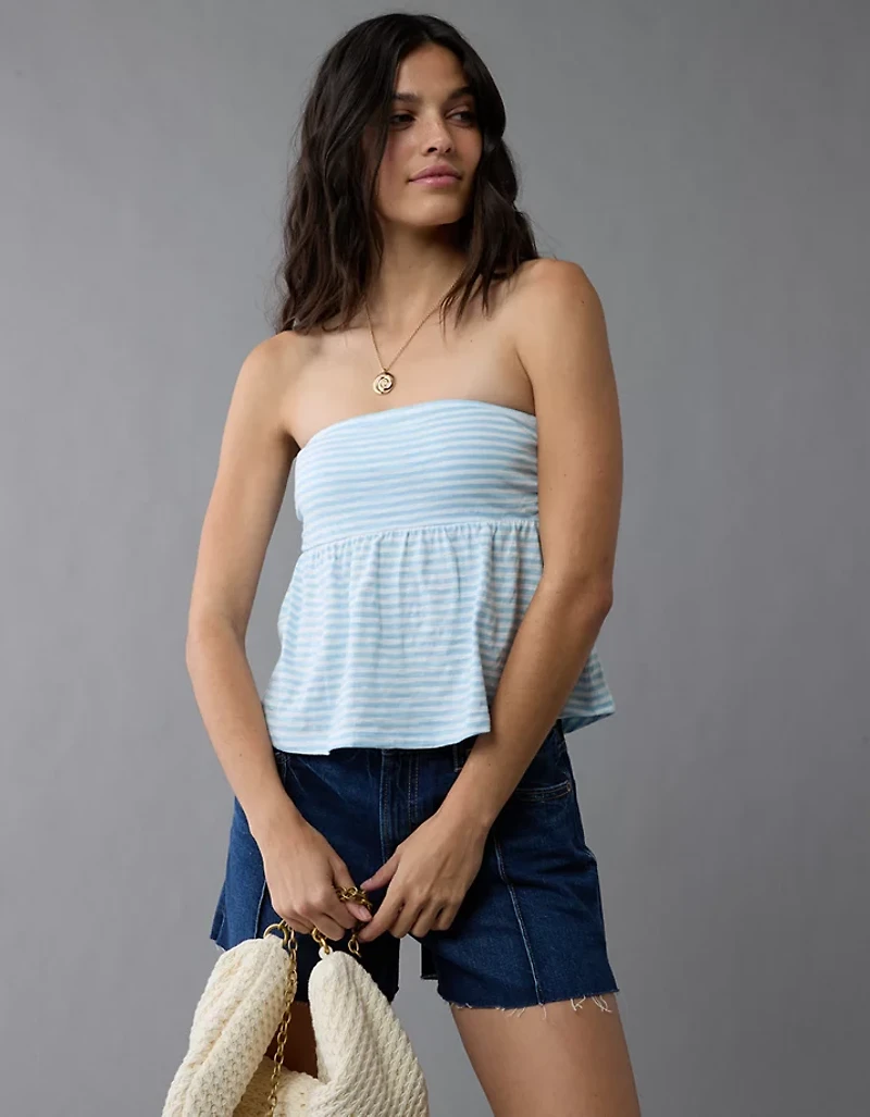 AE Sunchaser Knit Babydoll Tube Top