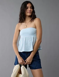 AE Sunchaser Knit Babydoll Tube Top