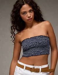 AE Sunchaser Knit Smocked Bandeau