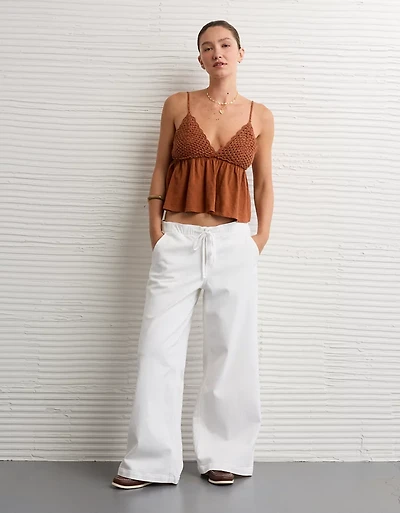 Camisole nuisette en tricot crocheté Sunchaser AE