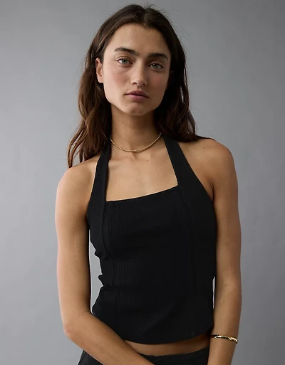 AE Lace Halter Tank Top