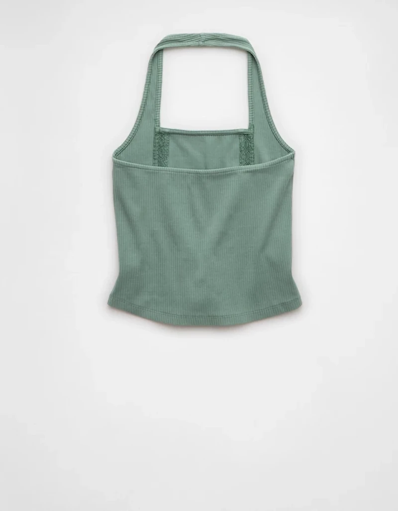 AE Lace Halter Tank Top