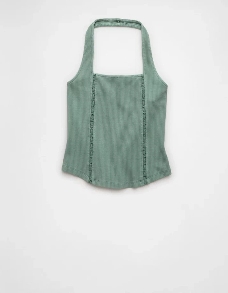 AE Lace Halter Tank Top