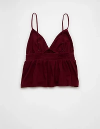 AE Sunchaser Smocked Babydoll Tank Top