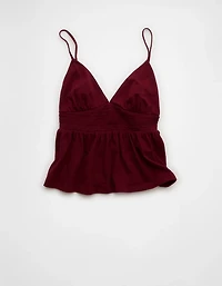 AE Sunchaser Smocked Babydoll Tank Top