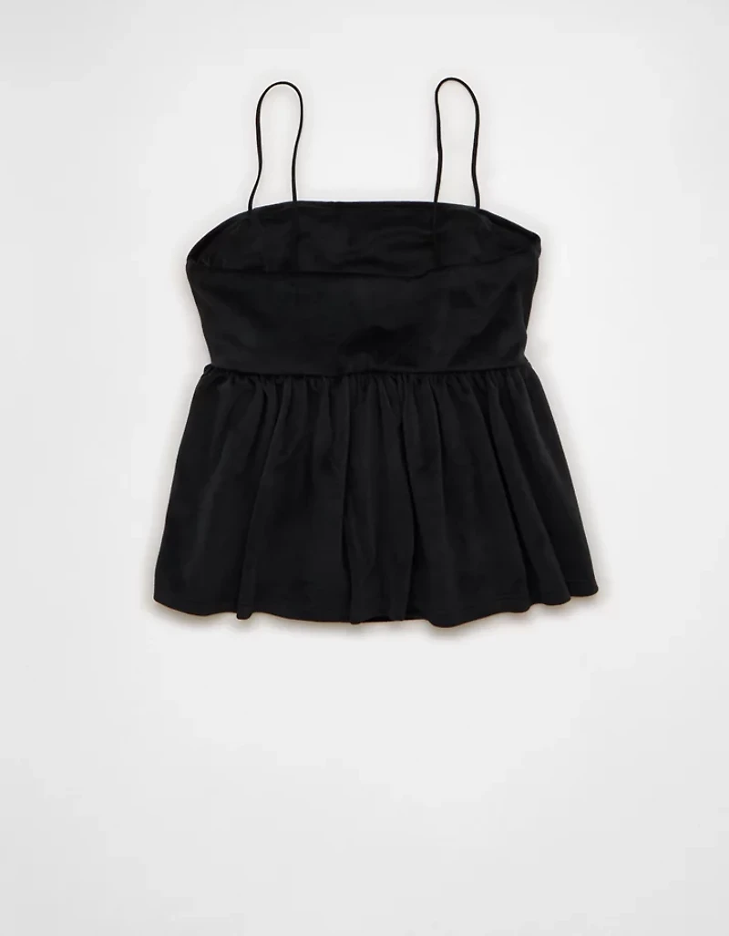 AE Velvet Babydoll Tank Top