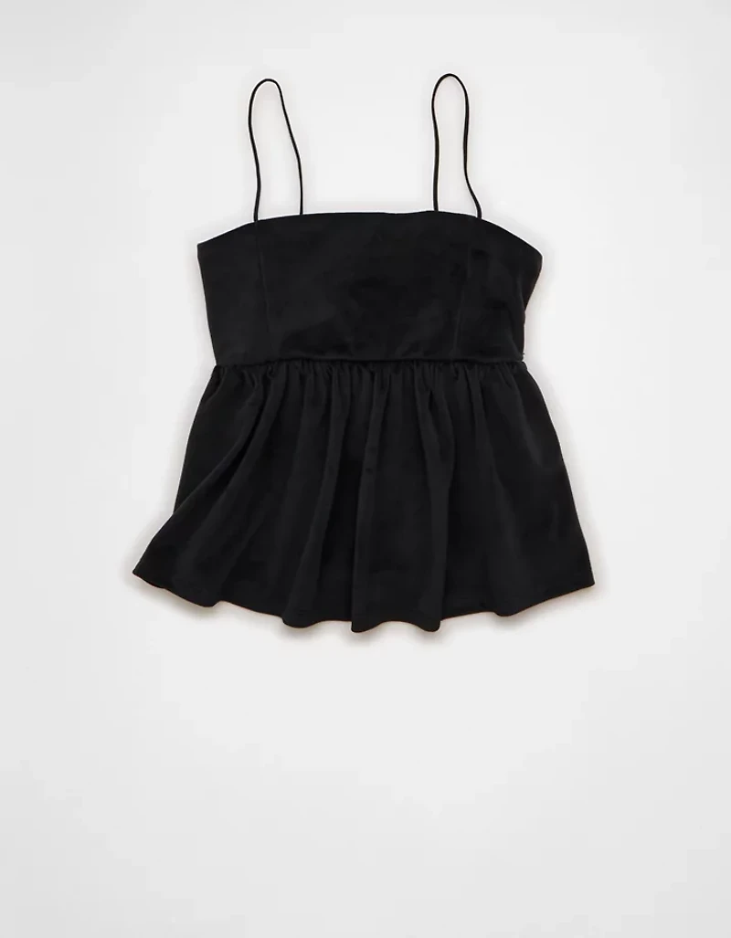 AE Velvet Babydoll Tank Top