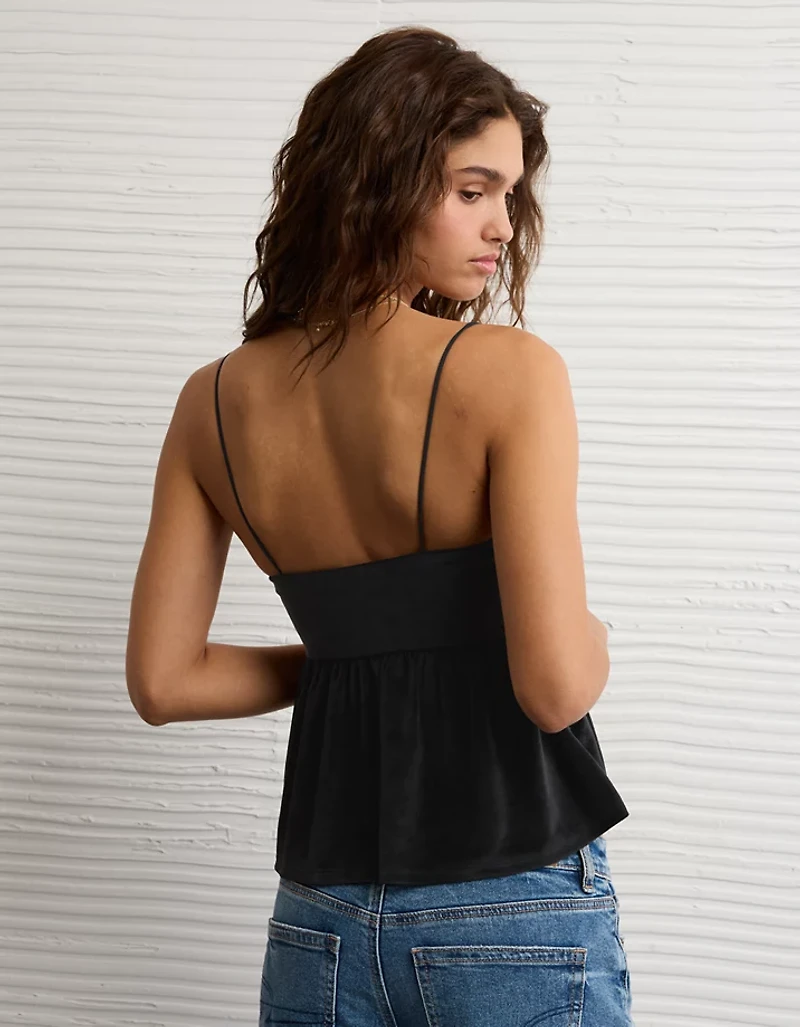 AE Velvet Babydoll Tank Top