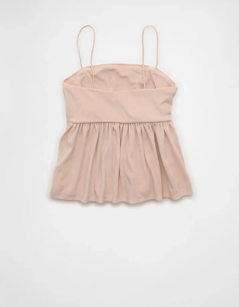 AE Velvet Babydoll Tank Top