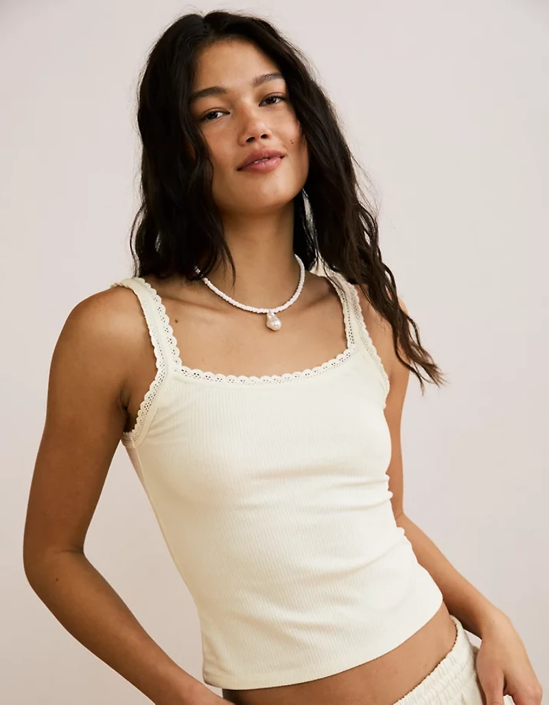 AE Lace Strap Tank Top
