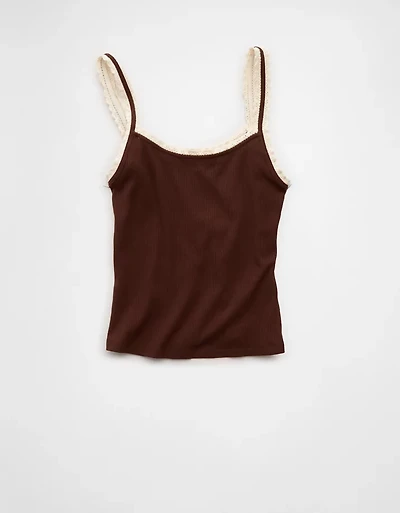 Débardeur à bretelles en dentelle AE