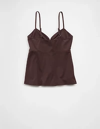 AE Cinched Sweetheart Babydoll Tank Top