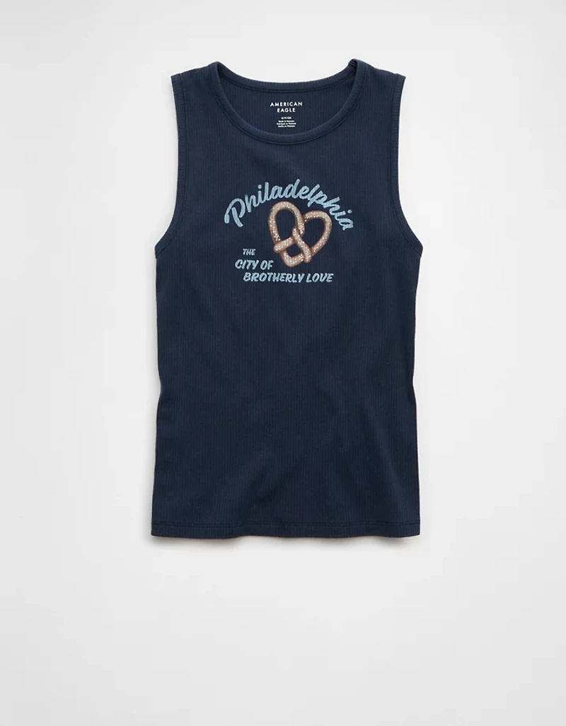 AE Boyfriend Food Graphic Muscle Tank Top
