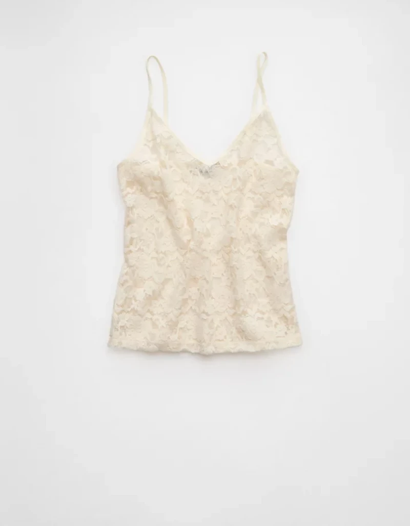 Camisole à garniture en velours AE