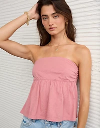 AE Sunchaser Knit Babydoll Tube Top