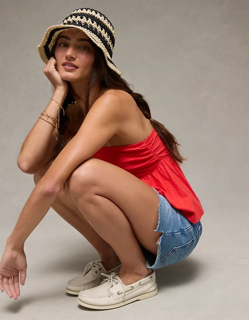 AE Sunchaser Knit Babydoll Tube Top