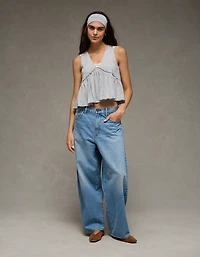 AE Sunchaser Knit V-Neck Swing Tank Top