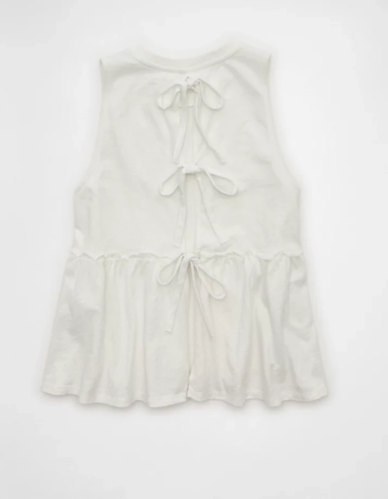 AE Sunchaser Tie-Back Babydoll Tank Top