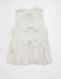 AE Sunchaser Tie-Back Babydoll Tank Top