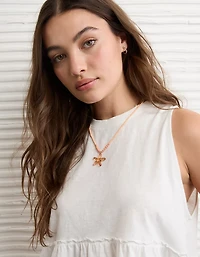 AE Sunchaser Tie-Back Babydoll Tank Top