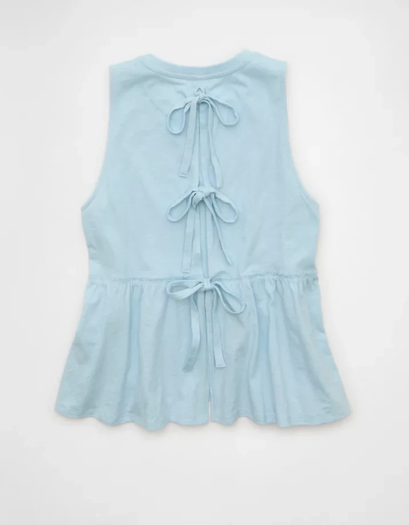 AE Sunchaser Tie-Back Babydoll Tank Top