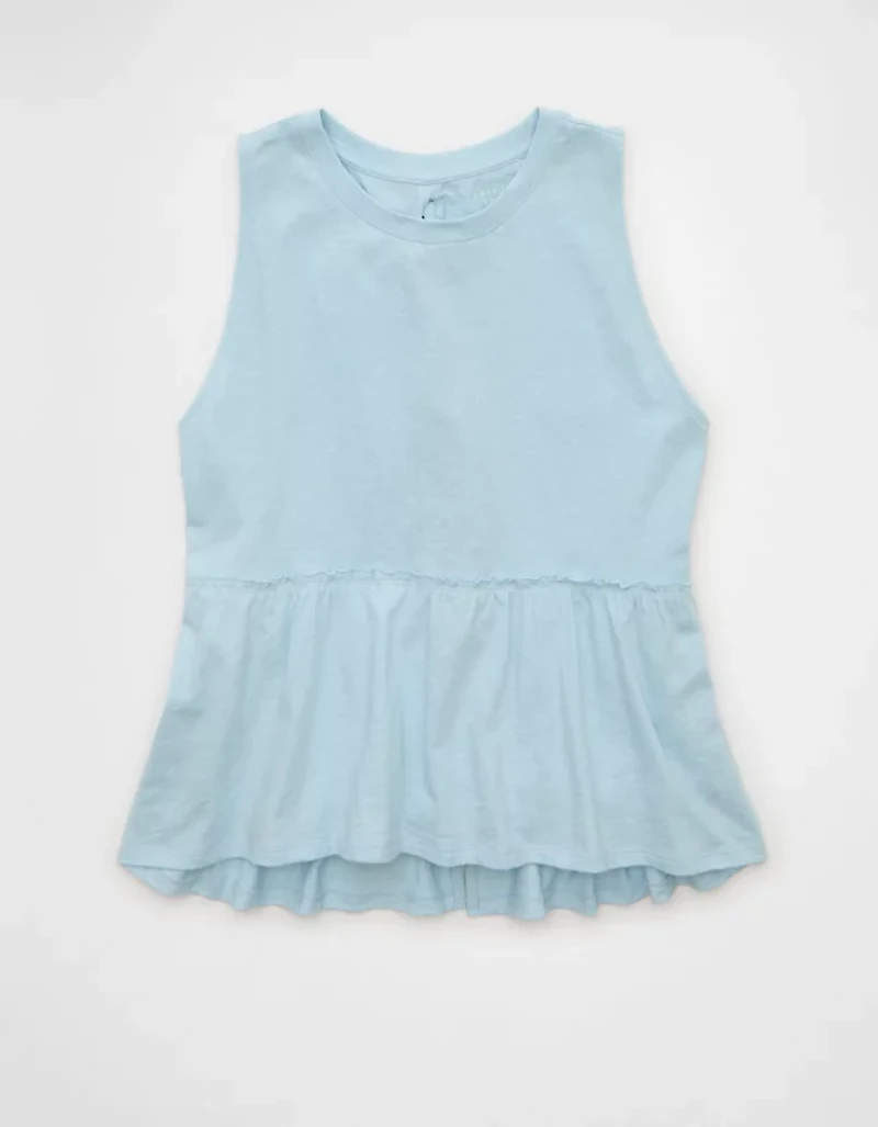 AE Sunchaser Tie-Back Babydoll Tank Top