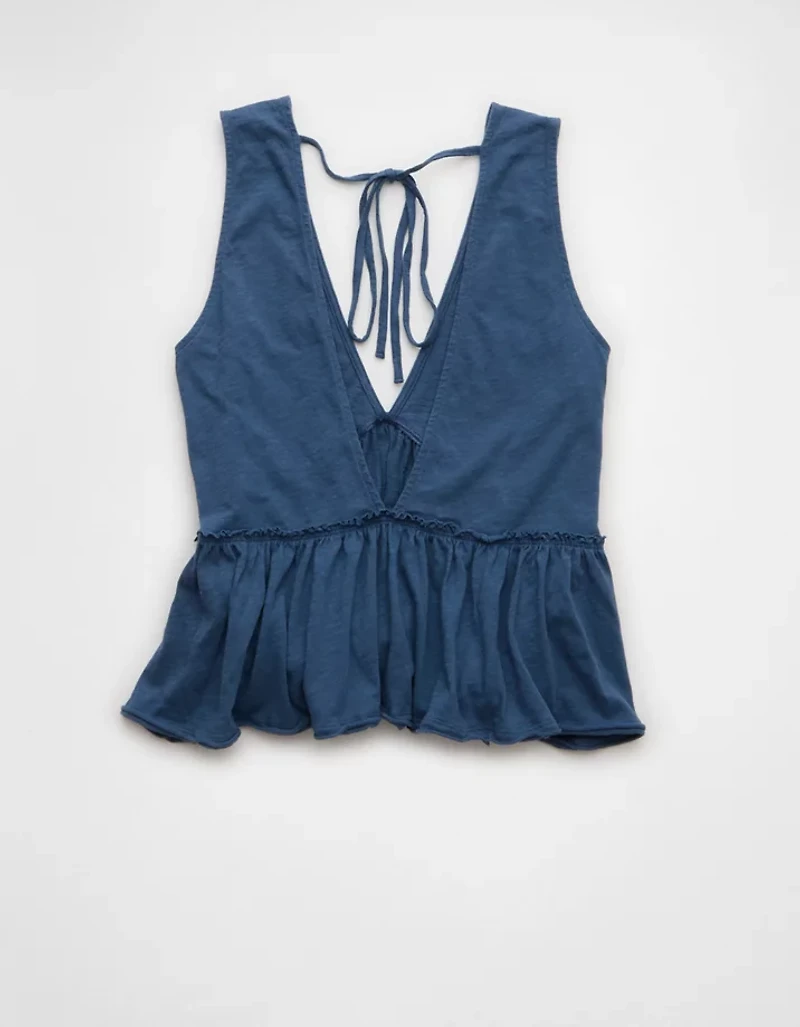 Débardeur évasé à encolure en V tricot Vive le soleil AE