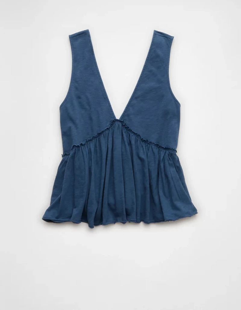 Débardeur évasé à encolure en V tricot Vive le soleil AE