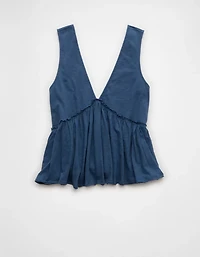 Débardeur évasé à encolure en V tricot Vive le soleil AE