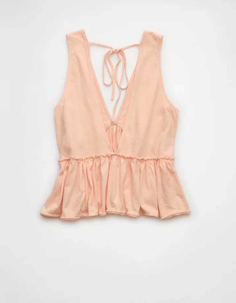 AE Sunchaser Knit V-Neck Swing Tank Top