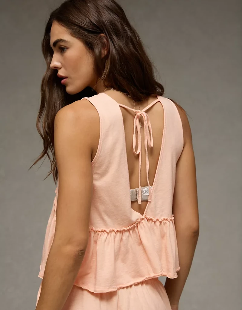 AE Sunchaser Knit V-Neck Swing Tank Top