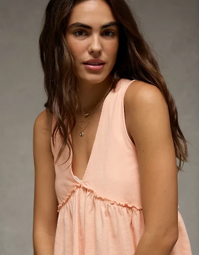 AE Sunchaser Knit V-Neck Swing Tank Top