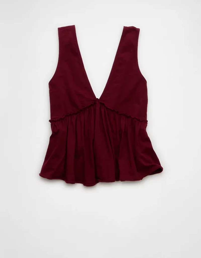 AE Sunchaser Knit V-Neck Swing Tank Top