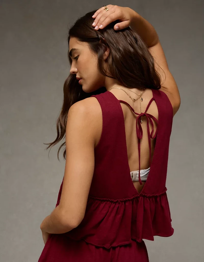 AE Sunchaser Knit V-Neck Swing Tank Top