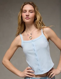 AE Button-Up Tank Top