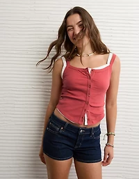 AE Button-Up Tank Top