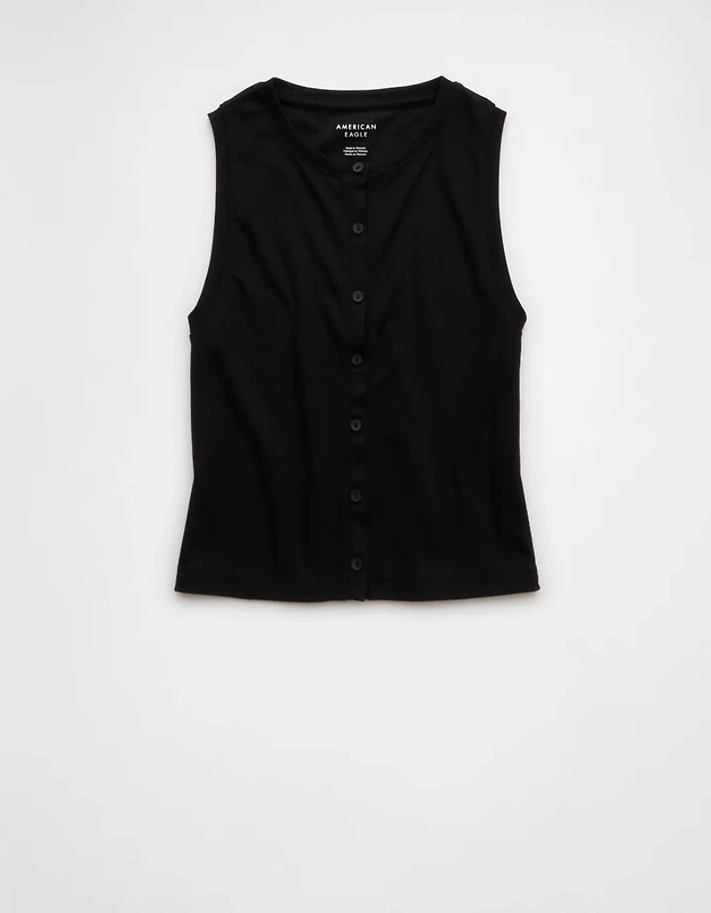 AE Button-Up Tank Top
