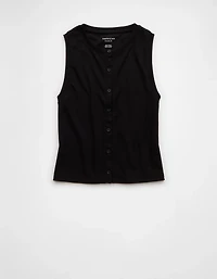 AE Button-Up Tank Top