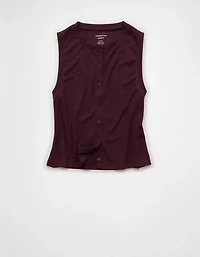 AE Button-Up Tank Top