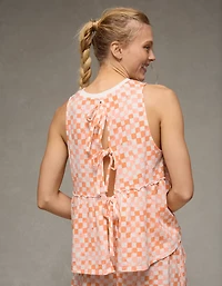 AE Sunchaser Tie-Back Babydoll Tank Top