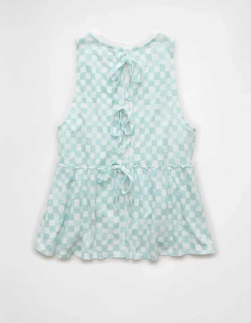 AE Sunchaser Tie-Back Babydoll Tank Top