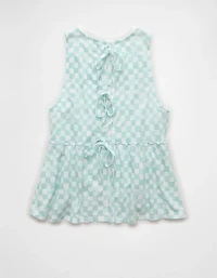 AE Sunchaser Tie-Back Babydoll Tank Top
