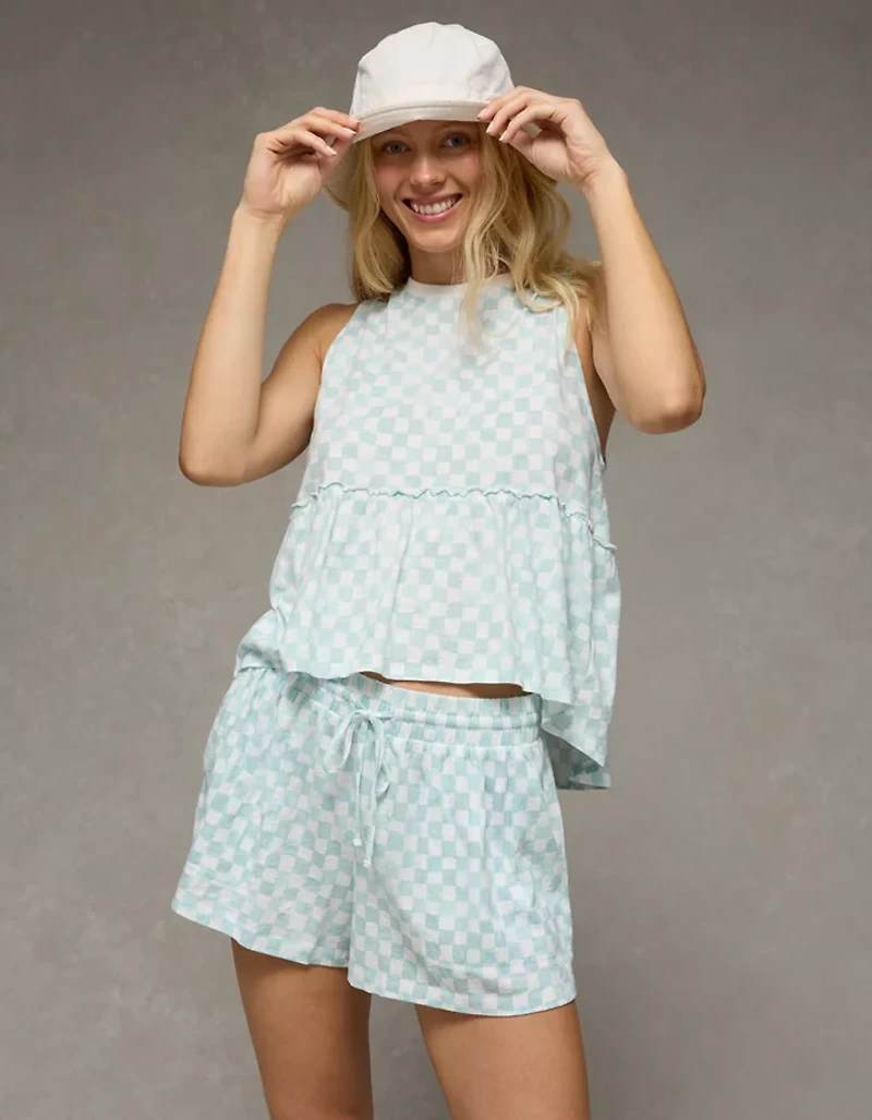 AE Sunchaser Tie-Back Babydoll Tank Top
