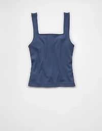 AE Square Neck Button-Up Tank Top
