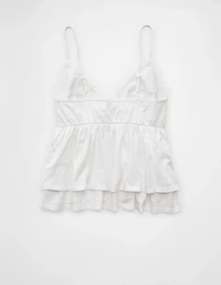 AE Sunchaser Eyelet Ruffle Babydoll Cami Top
