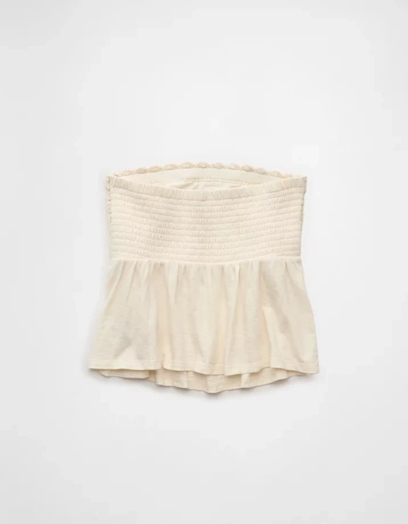 AE Sunchaser Crochet Babydoll Tube Top