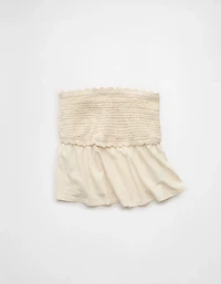 AE Sunchaser Crochet Babydoll Tube Top